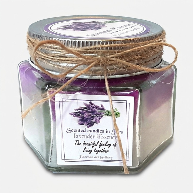 محصول نمونه تستی شمع دست ساز مدل معطر لاوندر